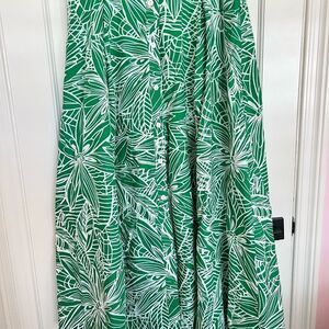 Tabitha Green and White Maxi Skirt